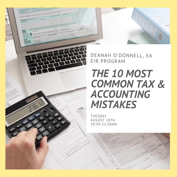 Image for event: The 10 Most Common Tax &amp; Accounting Mistakes