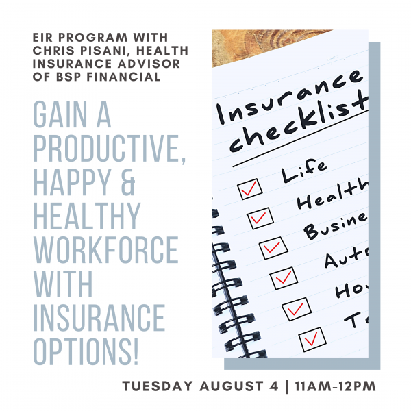 Image for event: Gain a Productive, Happy &amp; Healthy Workforce with Insurance!