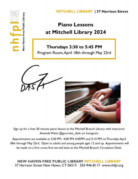 Image for event: Piano Lessons!